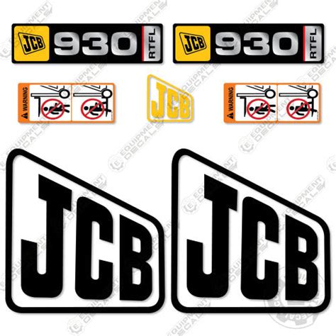 jcb forklift decals